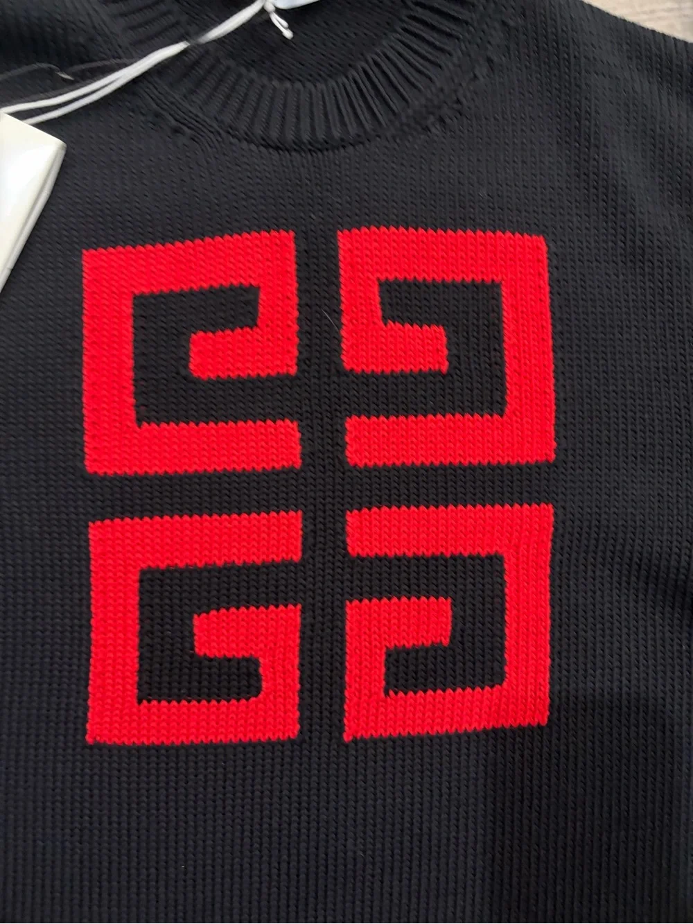 Givenchy Logo Pattern Round Neck Loose Long Sleeve Sweater New with tag